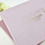 Personalised Pastel Pink Wedding Guest Book, thumbnail 2 of 3