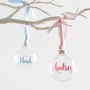 Personalised Baby Glass Bauble, thumbnail 1 of 5