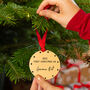 Personalised 'First Christmas As Grandma' Decoration, thumbnail 1 of 6