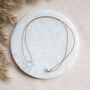 Minimalist Crystal Quartz Gemstone Silk Cord Necklace, thumbnail 3 of 6