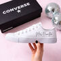 Personalised Wedding Converse Shoes Gift For Bride, thumbnail 1 of 2