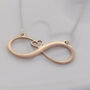 Infinity Necklace Bronze Anniversary Eight Years Gift For Her, thumbnail 2 of 3