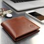 Classic Men's Leather Billfold Wallet. 'The Vittore', thumbnail 1 of 12