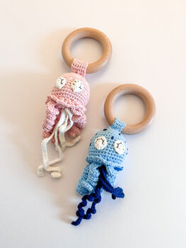Crochet Baby Teething Rattles, 6 of 9