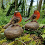Set Of Two Little Robin Garden Ornaments, thumbnail 3 of 8