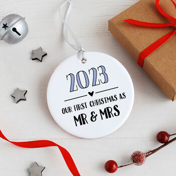 Personalised New Baby Christmas Decoration, 2 of 4