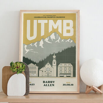 Personalised Utmb Race Print, Unframed, 4 of 6