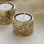 Locronan Hand Engraved Brass Tealight Holders, thumbnail 2 of 5