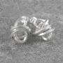 Coiled Knot Sterling Silver Stud Earrings, thumbnail 1 of 7