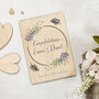 Personalised Congratulations Card In Wood, thumbnail 1 of 7