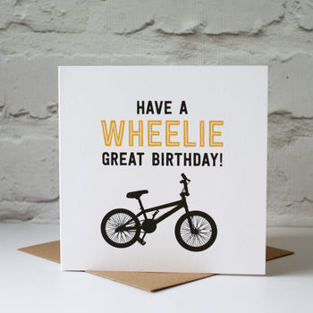 Wheelie Great Birthday Card, 2 of 5