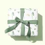 Snowdrop Wrapping Paper, Watercolour Floral Design, thumbnail 1 of 3