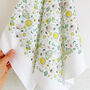 Meadow Printed Cotton Tea Towel, thumbnail 2 of 5