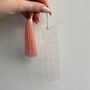 Personalised Custom Tassel Clear Acrylic Bookmark, thumbnail 4 of 8