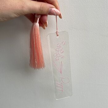 Personalised Custom Tassel Clear Acrylic Bookmark, 4 of 8