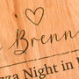 Personalised Family Night Pizza Chopping Board For Home, thumbnail 4 of 5