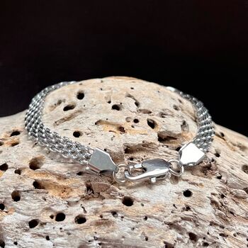 Understated Mesh Stainless Steel Bracelet Gift For Him, 5 of 5