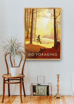 Go Foraging Travel Poster Art Print, 5 of 8