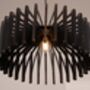 Black Wood Pendant Light, thumbnail 3 of 5