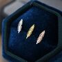 Sterling Silver Tiny Feather Stud Earrings, thumbnail 4 of 12