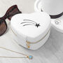 Customisable Shooting Star White Heart Jewellery Case, thumbnail 6 of 10