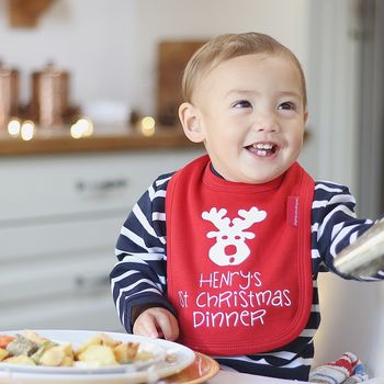 Personalised Rudolf First Christmas Romper, 10 of 11