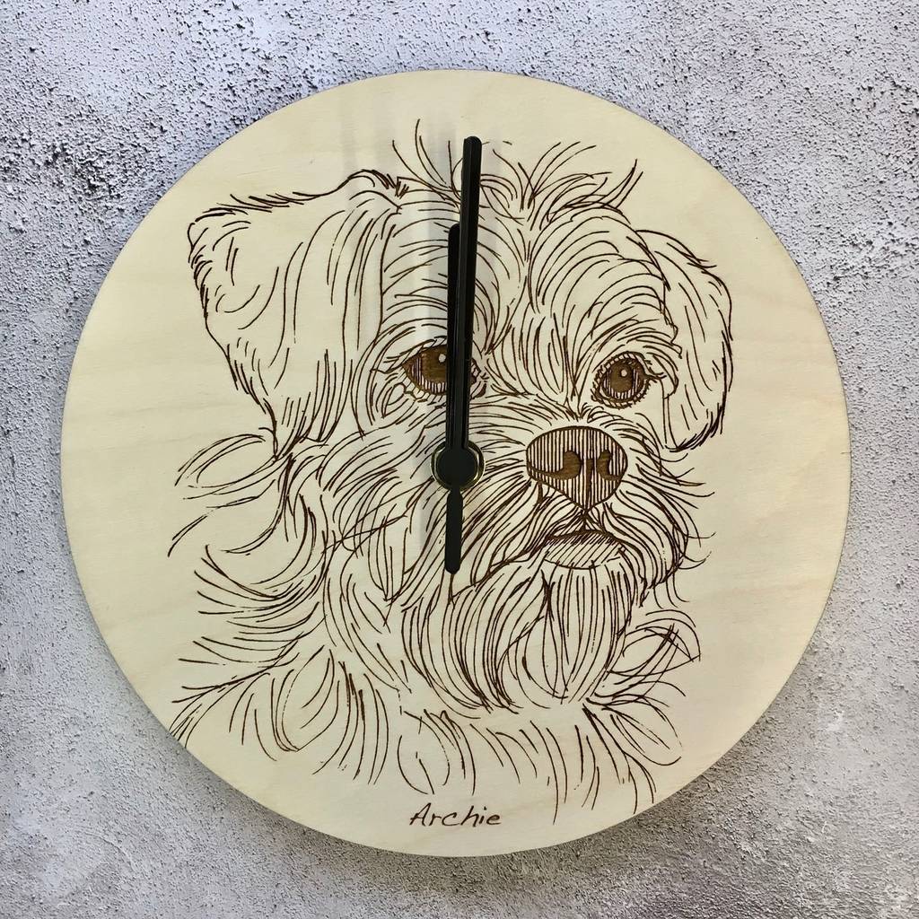 Bespoke Pet Portrait Clocks, 1 of 10
