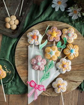 Flower Biscuit Pops Baking Kit, 2 of 8