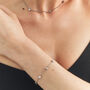 Petite Personalised Silver Cosmic Star Bracelet, thumbnail 5 of 8