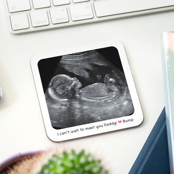 Personalised Baby Scan Coaster, 2 of 5