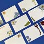 Pressed Flower Wedding Place Cards, thumbnail 1 of 4