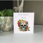 Sugar Skull Personalised Greetings Card, thumbnail 1 of 2