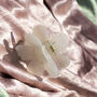 Shiny Flower Claw Hair Clip In White, thumbnail 3 of 3
