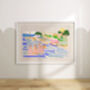 Sailing Art Print Boats On The Water Scene Poster, thumbnail 5 of 9