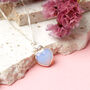 Healing Opal Heart Gemstone Gold Plated Necklace, thumbnail 10 of 10