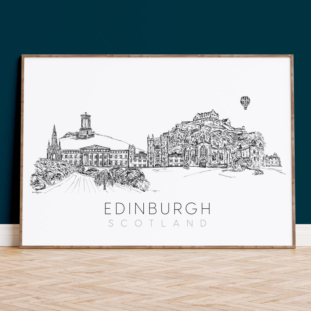 Edinburgh Skyline Print, 1 of 5