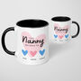 Nan Nanny Gran Personalised Heart Mug Gift Birthday, thumbnail 4 of 5