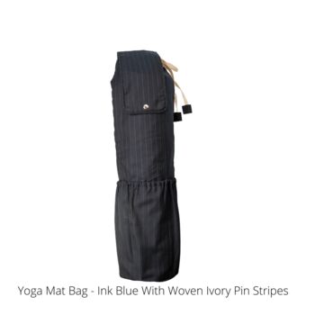 Sustainable Double Strap Yoga Mat Bag, 2 of 5