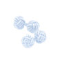 Fabric Knot Cufflinks In Light Blue | Cufflinks For Double Cuff Shirt, thumbnail 1 of 3