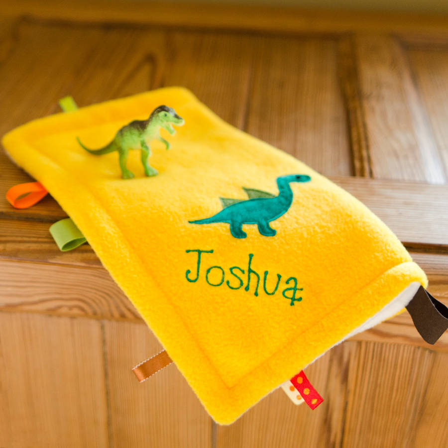 Dinosaur Baby Taggy Comforter, 1 of 3