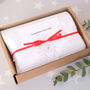 Personalised White Waffle Christening Shawl, thumbnail 5 of 5