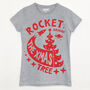 Rocket Around The Christmas Tree Women's T Shirt, thumbnail 7 of 7