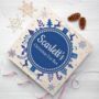 Personalised Christmas Eve Box With Snowflake Wreath, thumbnail 4 of 12