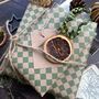 Green Harlequin Pattern Paper Fibre Wrapping Paper, thumbnail 2 of 9