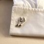 Music Note Cufflinks Gift For Musicians 316 L Stainless Steel Accessory, thumbnail 5 of 6