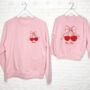 Maman Mon Cheri Matching Cherry Sweatshirt Set, thumbnail 1 of 3