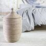 Natural Alibaba Handwoven Laundry Basket, thumbnail 3 of 10
