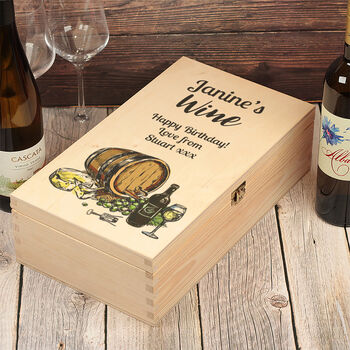 White Or Red Double Wine Bottle Gift Box, 2 of 7