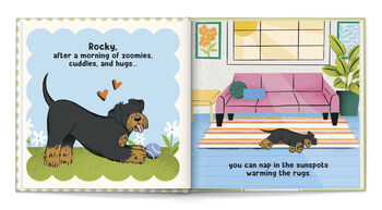 Welcome Fur Baby Personalised Dog Book, 7 of 12