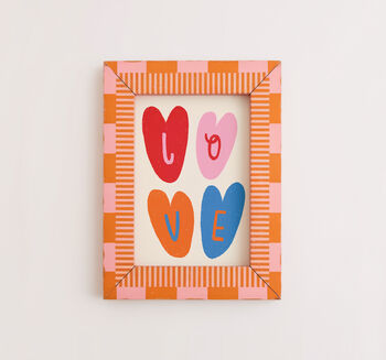 Love Hearts Print, Hearts Wall Art, 9 of 9